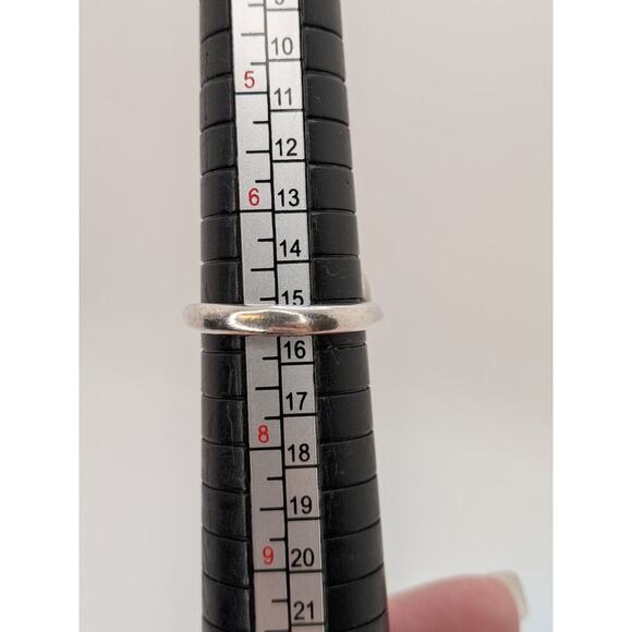 JAMES AVERY STERLING SILVER LINKED HEARTS RING SIZE 7 DOUBLE HEART W BOX - Picture 3 of 6